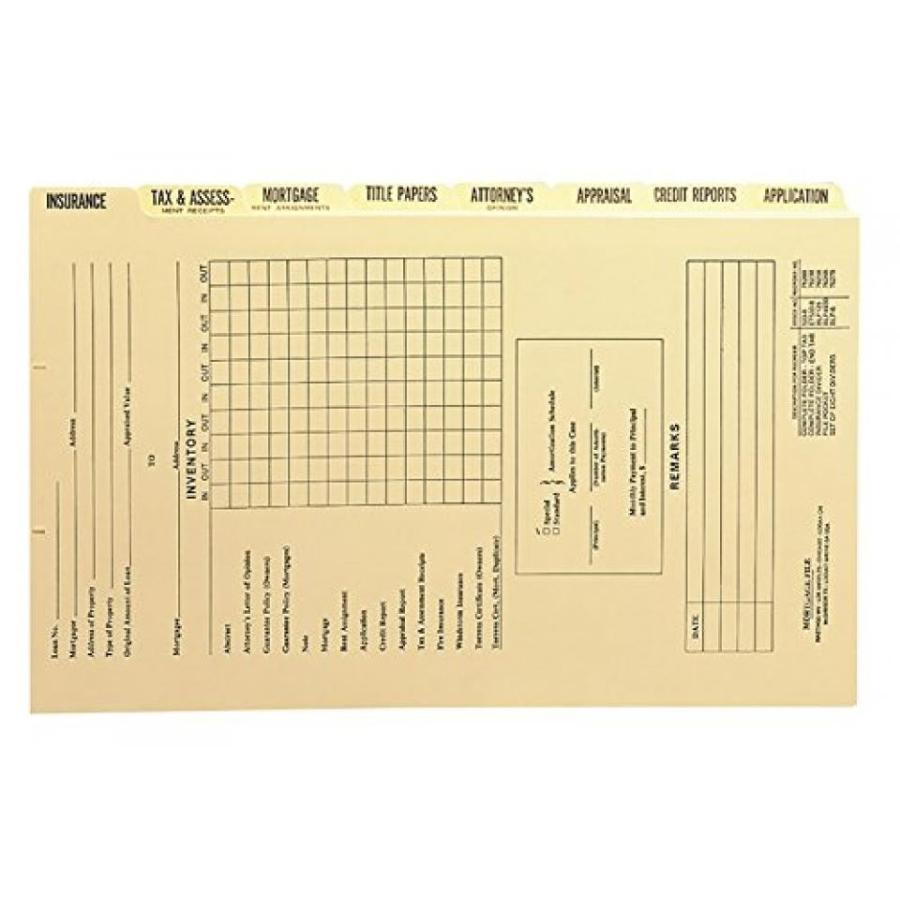 全国送料無料 パソコン ストレージ Smead 住宅ローン フォルダー印刷置換分配器セット 1 セット (78278) 14-3/8 x 9 インチマニラ8