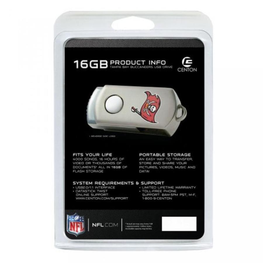 全国送料無料 パソコン ストレージ Centon タンパベイ ・ バッカニアーズ版 NFL DataStick ツイスト 16 GB USB 2.0 フラッシュ ドライブ DSTF16GB ・ タム