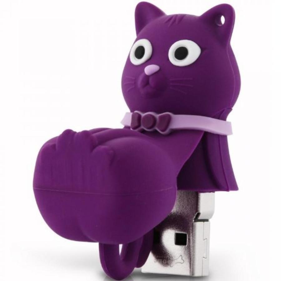 全国送料無料 パソコン ストレージ コレクション 8 GB 紫Cat USB ドライブ (D10091P)