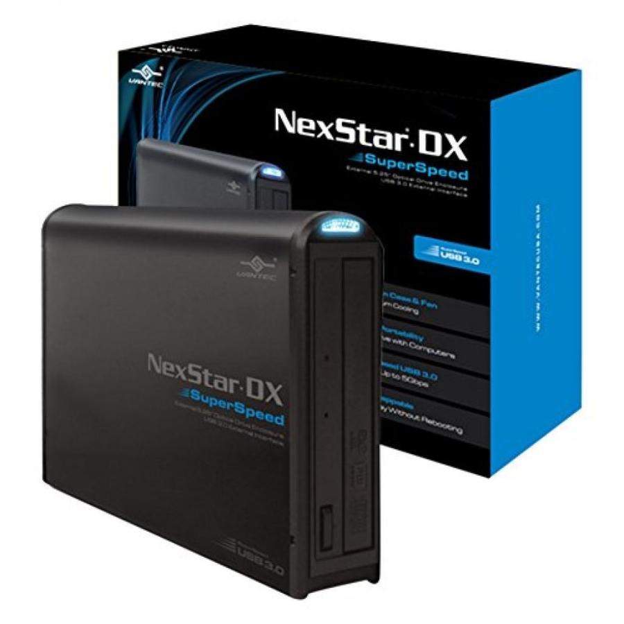 全国送料無料 パソコン ストレージ バンテック USB 3.0 スリム SATA オプティカル ドライブ エンクロージャ (NST-510S3-BK)