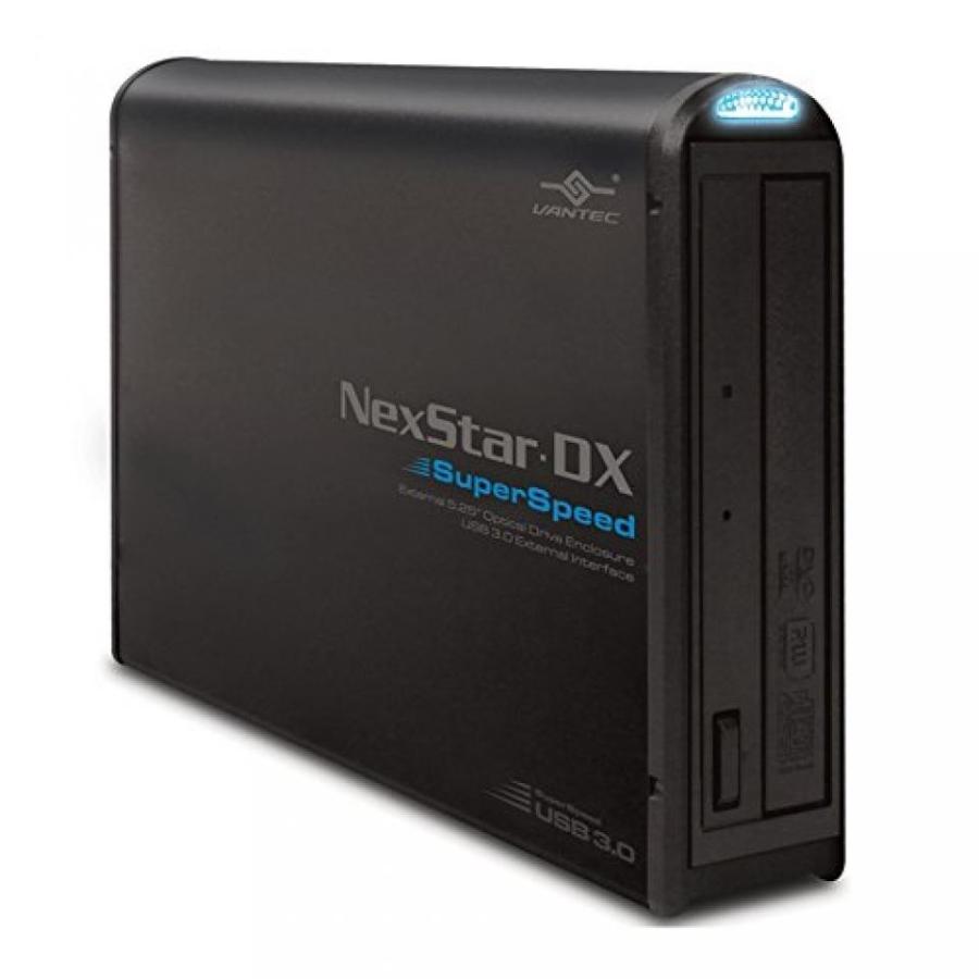 全国送料無料 パソコン ストレージ バンテック USB 3.0 スリム SATA オプティカル ドライブ エンクロージャ (NST-510S3-BK)