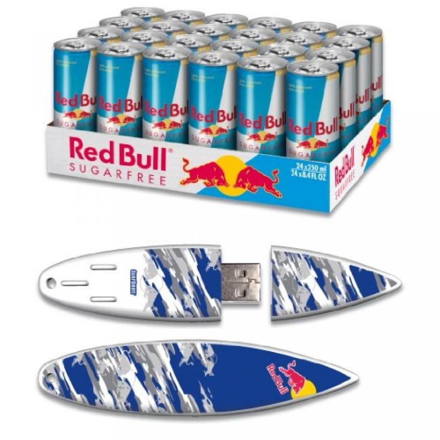 全国送料無料 パソコン ストレージ エナジード リンク レッドブル 24pack 8.4 オンス Sugarfree ・ 8 GB ブルー 青カモ USB SurfDrive