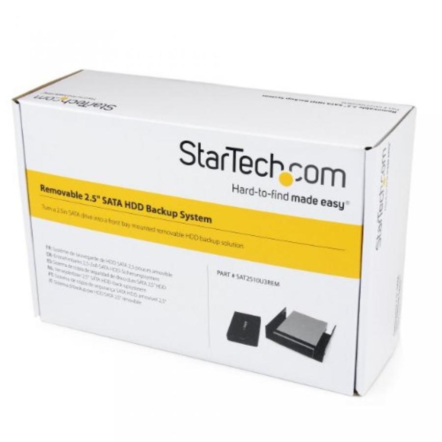 全国送料無料 パソコン ストレージ StarTech.com リムーバブル 2.5 SATA ハード ドライブのエンクロージャ ・ 3.5/5.25 ベイ 2.5 SATA