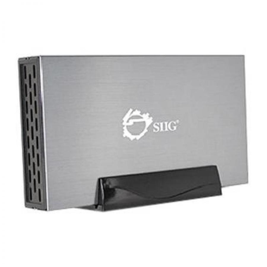 全国送料無料 パソコン ストレージ SIIG SuperSpeed USB 3.0 3.5SATA のエンクロージャ - 1 x 3.5-1/3 H 内部 - シリアル ATAUSB 外部 - シルバー