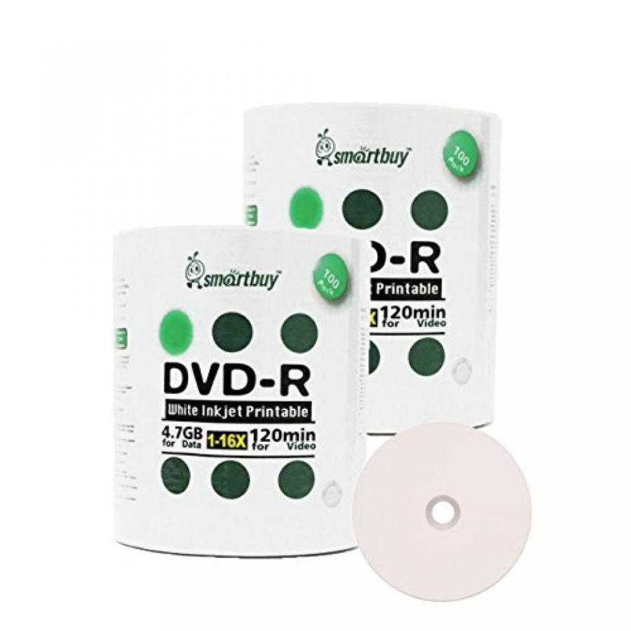 全国送料無料 パソコン ストレージ スマート購入 200 パック DVD-R 4.7 gb 16 倍速白印刷可能なインク ジェット ブランク メディア レコードのディスク200