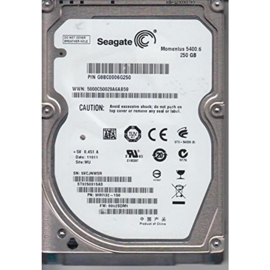 全国送料無料 パソコン ストレージ シーゲイト Momentus ST9250315AS 5400.6 250 GB 2.5 インチ ハード ドライブの SATA - 5400 回転 8 MB バッファー - ホット