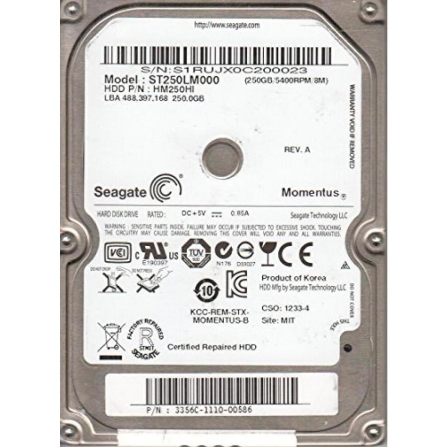 全国送料無料 パソコン ストレージ ST250LM000HM250HI回転サムスン 250 GB SATA 2.5 ハード ドライブ