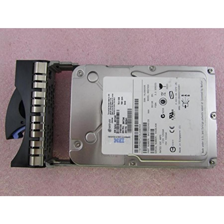 全国送料無料 パソコン ストレージ IBM 73.4 GB SAS 15 K 3.5 インチ ホットプラグ ハード ドライブ 39R7348 26 K 5841 Maxtor 8K073S0 + トレイ