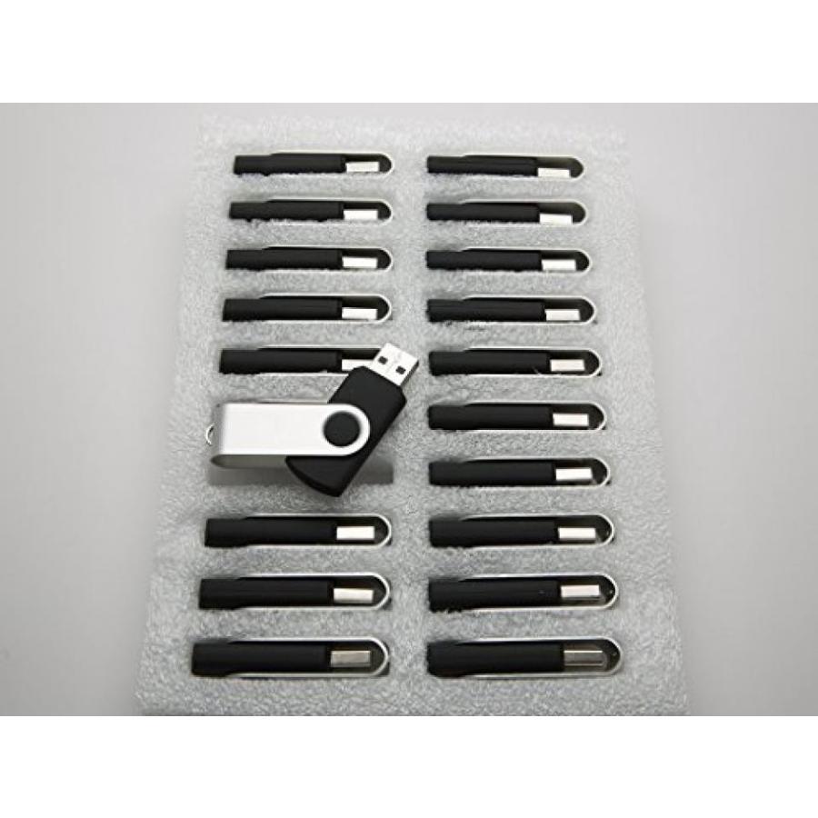 全国送料無料 パソコン ストレージ 20 2 GB フラッシュ ドライブ - 一括パック - USB 2.0 2 GB スイベル デザイン ブラック