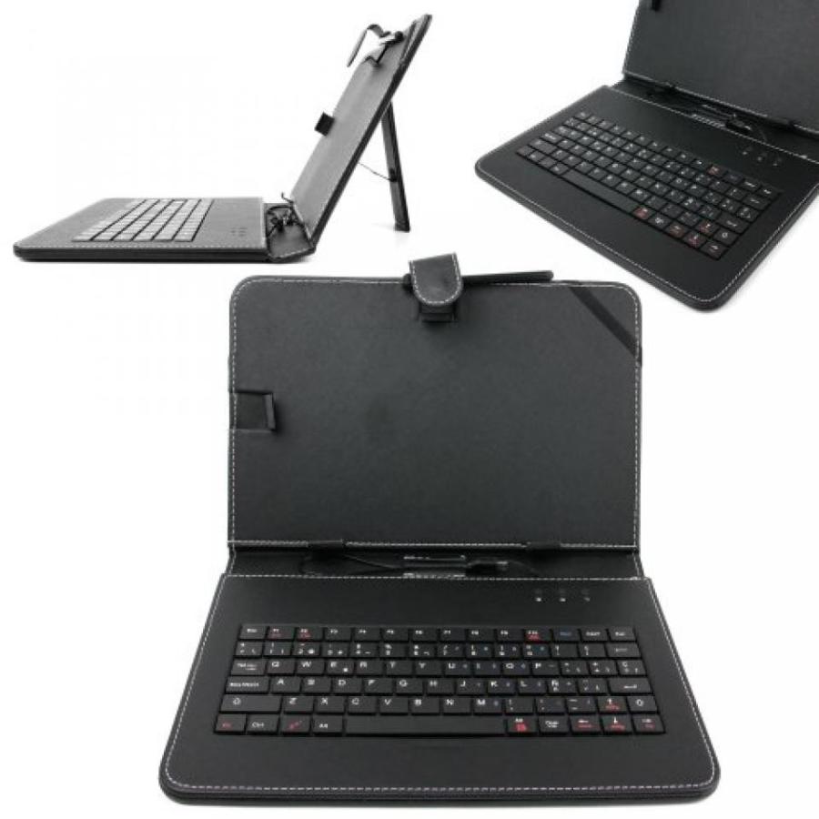 全国送料無料 パソコン ストレージ マイクロ USB スペイン語キーボード ・内蔵スタンド + Blusens タッチ 102B タブレット用のアダプターと DURAGADGET
