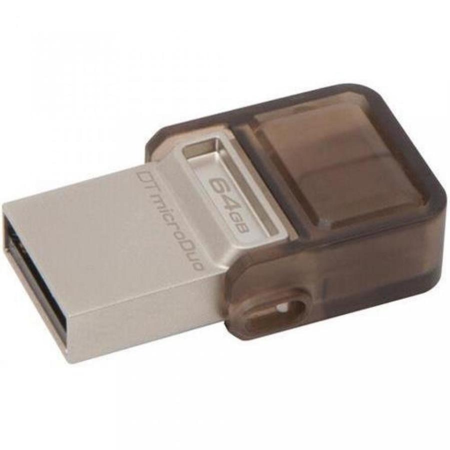 全国送料無料 パソコン ストレージ キングストン DTDUO3/64 ギガバイト 64 ギガバイト DataTraveler microDuo USB 3.0 のフラッシュ ドライブ - 64 ギガバイト