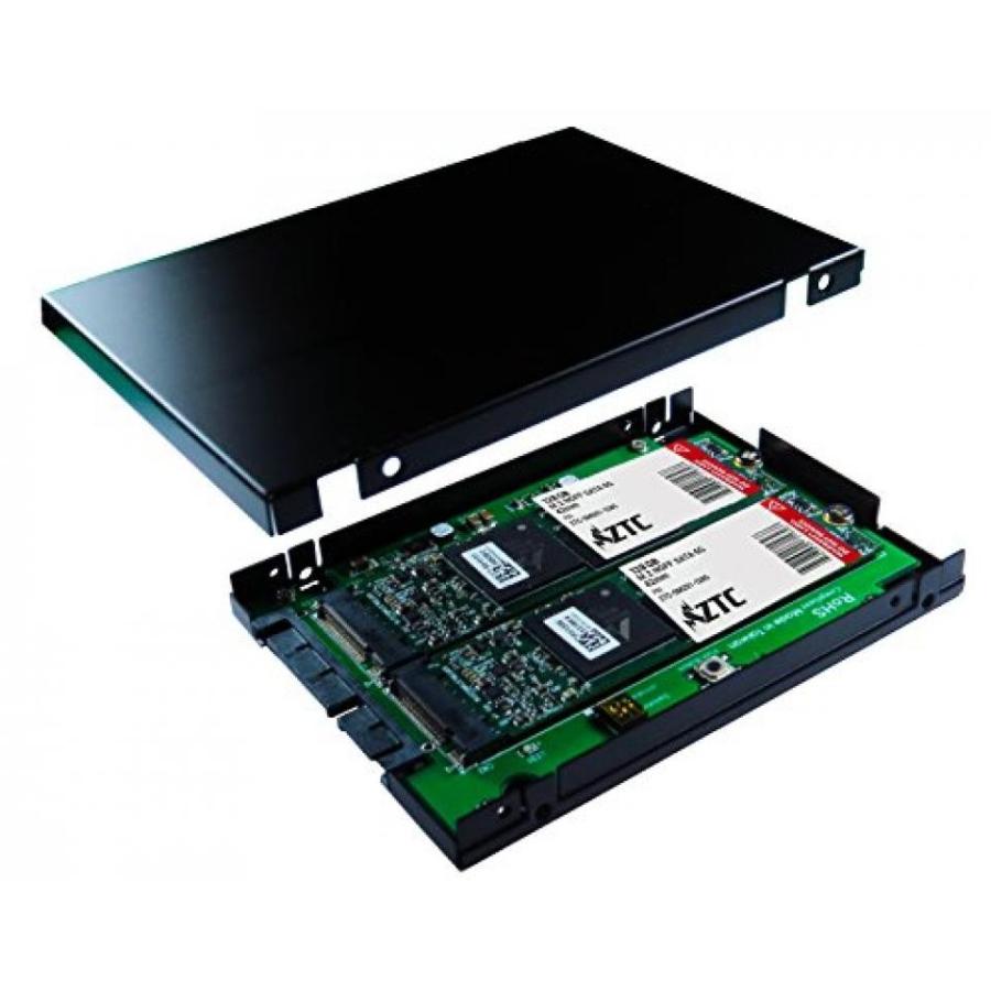 全国送料無料 パソコン ストレージ ZTC RAID シリーズ ボードの SATA III 2.5」エンクロージャを M.2 NGFFマルチ サイズ フィット 520 MB/秒まの速度 0 1 を