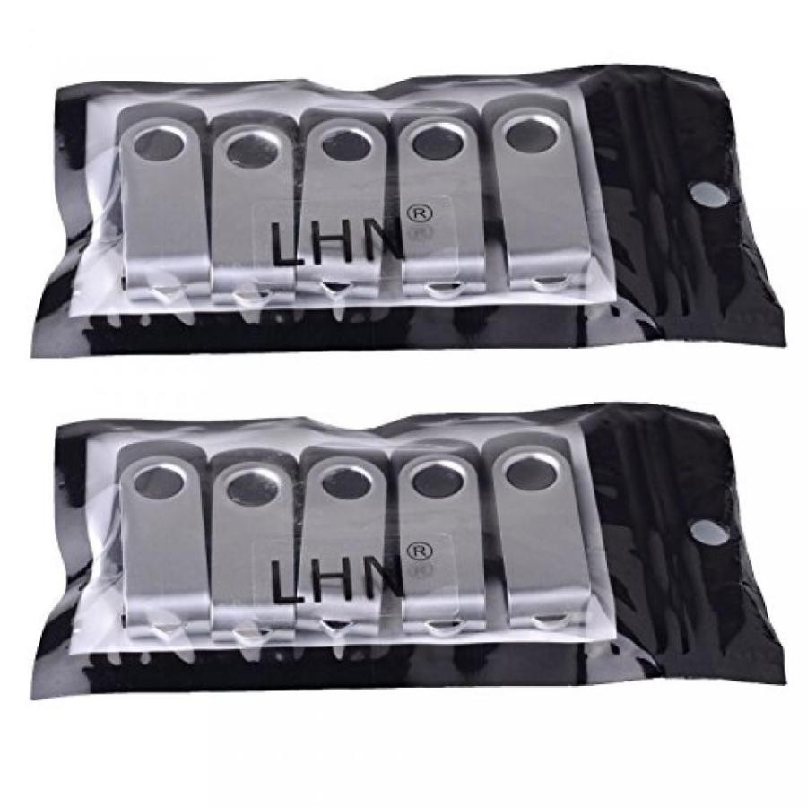 全国送料無料 パソコン ストレージ LHN? (一括 10 パック) 16 GB 回転 USB フラッシュ ドライブ USB 2.0 メモリ スティック (ブラック)
