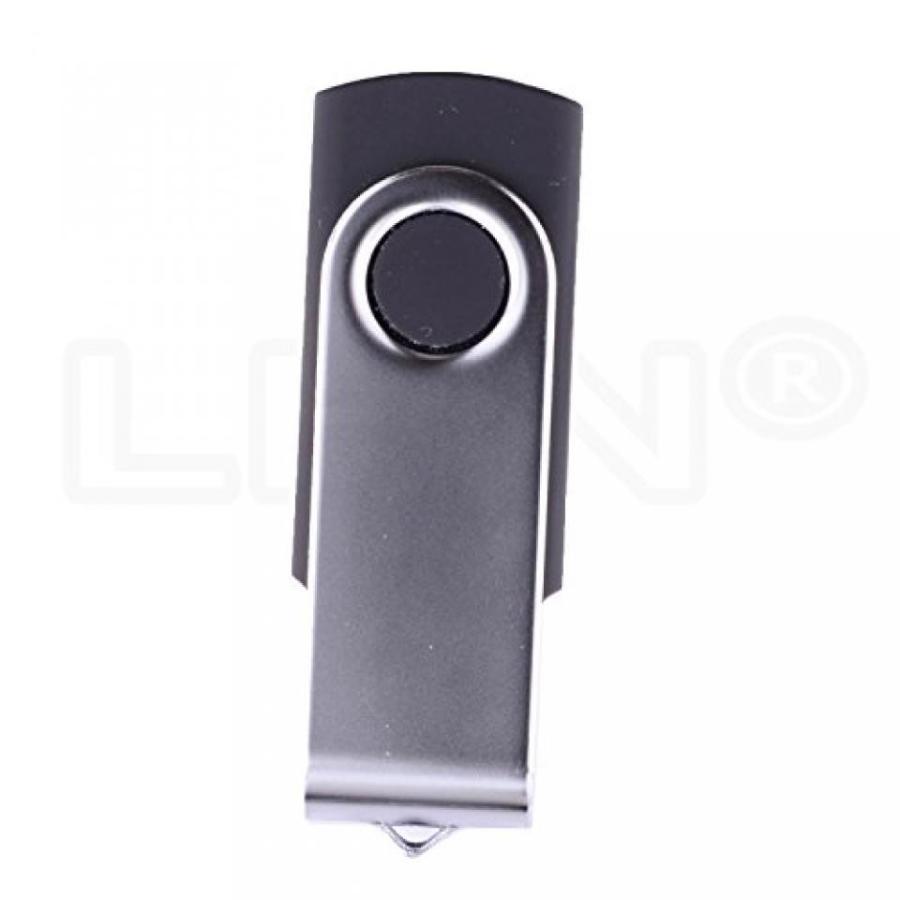 全国送料無料 パソコン ストレージ LHN? (一括 10 パック) 16 GB 回転 USB フラッシュ ドライブ USB 2.0 メモリ スティック (ブラック)