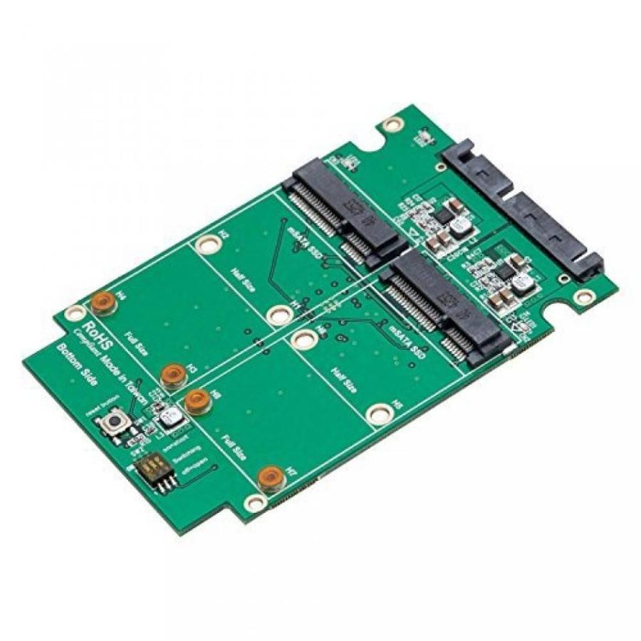 全国送料無料 パソコン ストレージ SYBA SY ADA40090 デュアル mSATA SSD SATA III RAID エンクロージャ ネジのパーフェクトなセットを