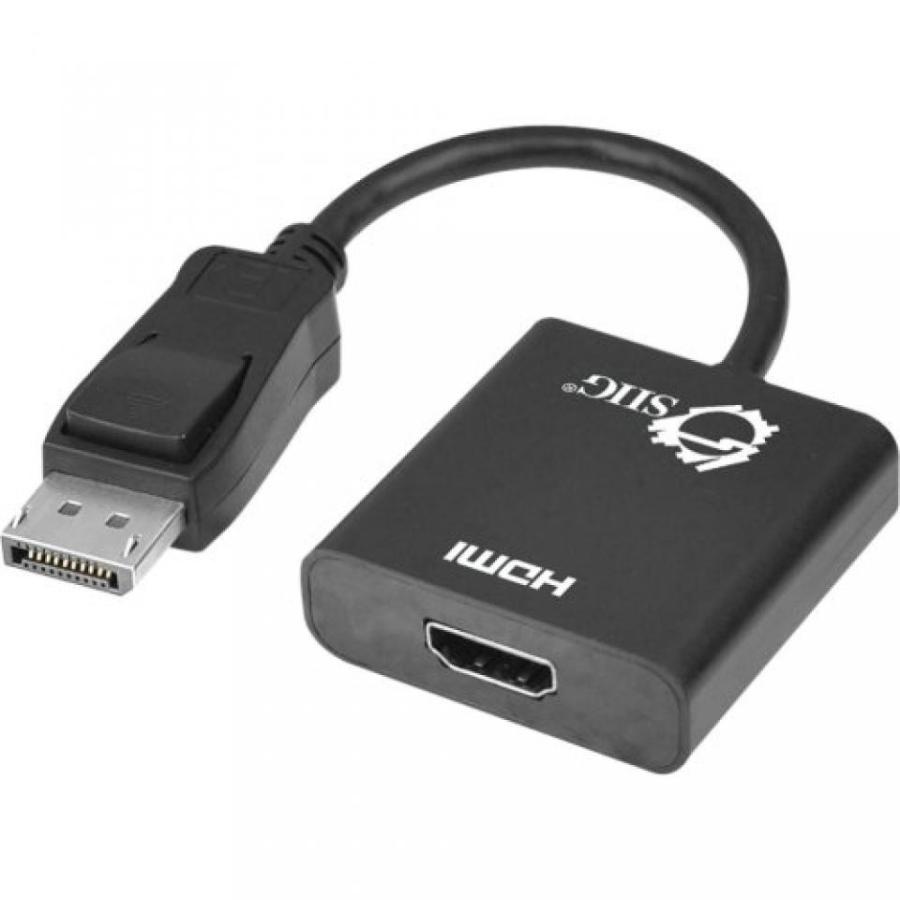 全国送料無料 パソコン ストレージ SiigHdmi アダプターに Displayport ビデオ/オーディオ アダプター Displayport/Hdmi Displayport (M) 19 ピン Hdmi (F) 9.6