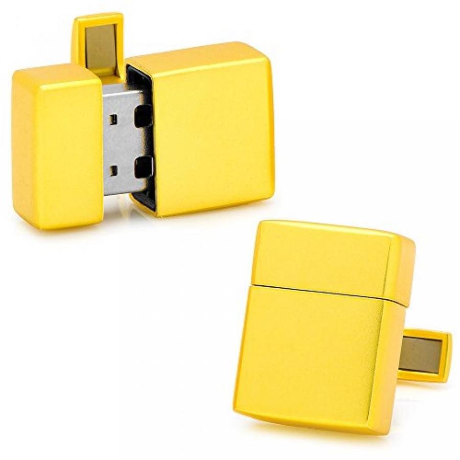 全国送料無料 パソコン ストレージ ラヴィ ラタン イエロー 8 GB USB フラッシュ ドライブ カフス