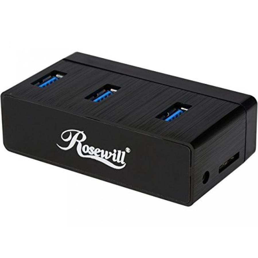 全国送料無料 パソコン PC HDD ハードディスク Rosewill アルミニウム ミニ USB 3.0 ハブ 3 ポート プラス 2.5SATA 6 G エンクロージャ アダプター (RHB-420)