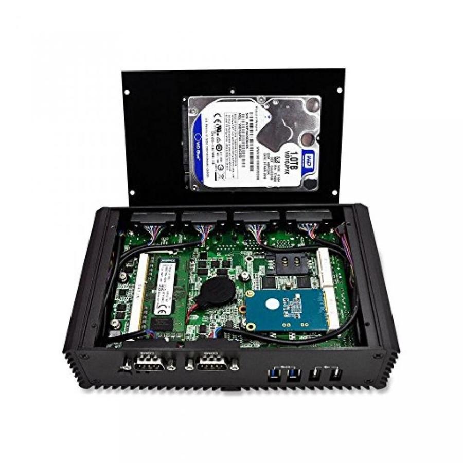 全国送料無料 パソコン PC SSD ソリッドステートドライブ 6 RS232 デュアル Lan デュアルコア ファンレス小型 pc Qotom-310 P? celeron? プロセッサー 3215U 2