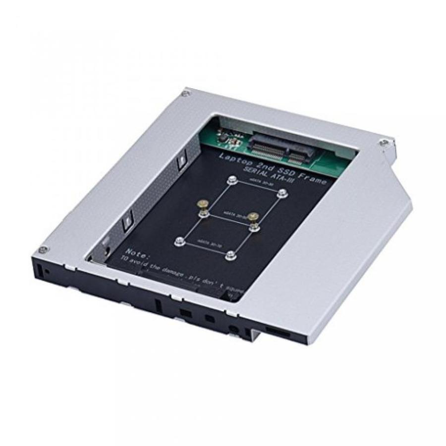全国送料無料 パソコン PC SSD ソリッドステートドライブ GOTD ラップトップ第 2 ドライバー キャディー mSATA 12.7 mm 光学ベイのスリム SATA に SSD