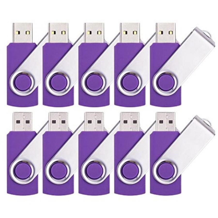 全国送料無料 パソコン ストレージ DDC 20 pcs 1 GB USB 2.0 フラッシュ ドライブ メモリ スティック倍ストレージ指スティック ペン スイベル デザイン紫