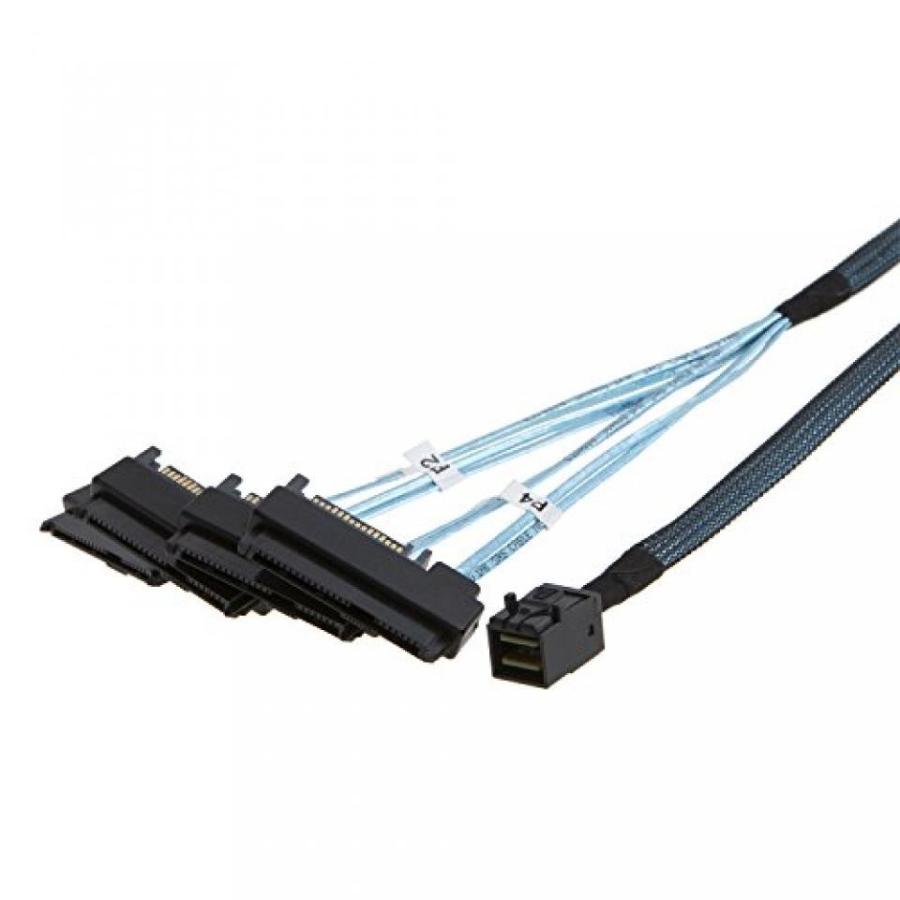 全国送料無料 パソコン PC HDD ハードディスク CableCreation 内部ミニ SAS SFF-8643 (4) 29pin SFF 8482 コネクタ SAS 15 ピン電源ポートに 0.5 M .