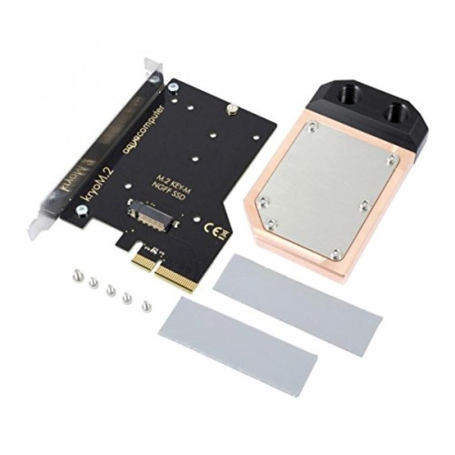 全国送料無料 パソコン PC SSD ソリッドステートドライブ Aquacomputer KryoM.2 PCIe 3.0 x4 M.2 NGFF PCIe SSD水枕と M キー用アダプター