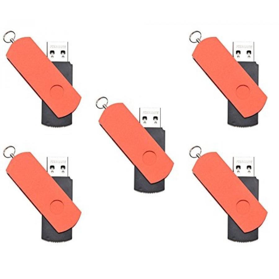 全国送料無料 パソコン ストレージ FEBNISCTE 5 パック ユーロ スイベル USB3.0 フラッシュ メモリ ドライブ