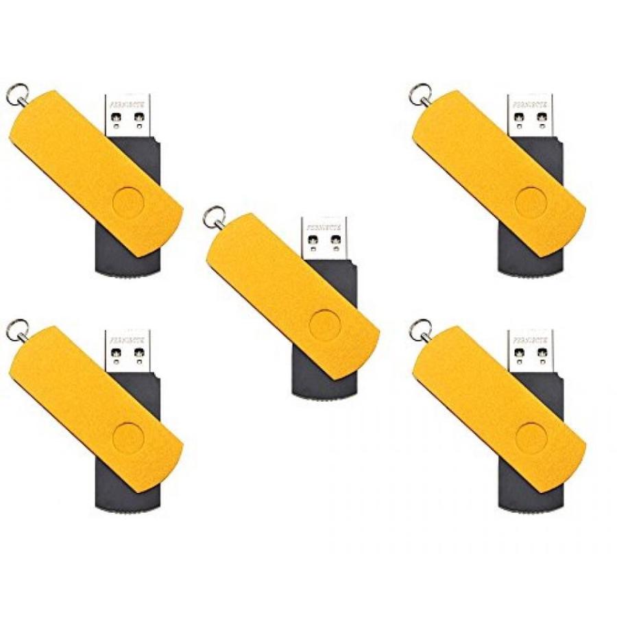全国送料無料 パソコン ストレージ FEBNISCTE 5 パック ユーロ スイベル USB3.0 フラッシュ メモリ ドライブ