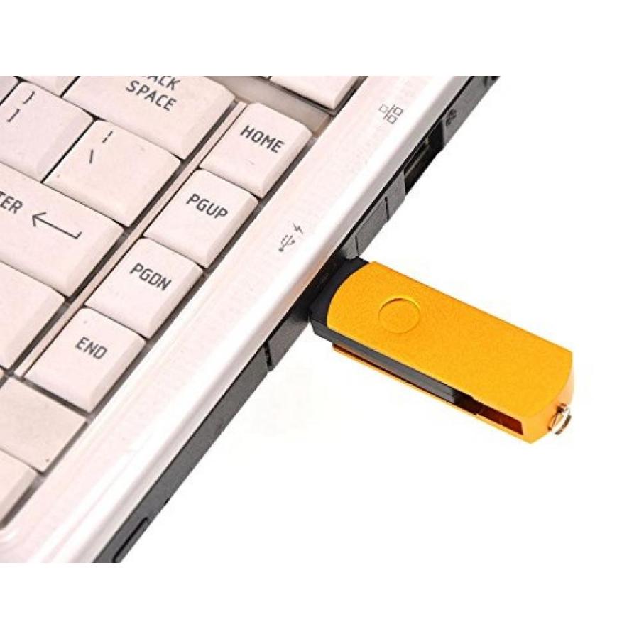 全国送料無料 パソコン ストレージ FEBNISCTE 5 パック ユーロ スイベル USB3.0 フラッシュ メモリ ドライブ