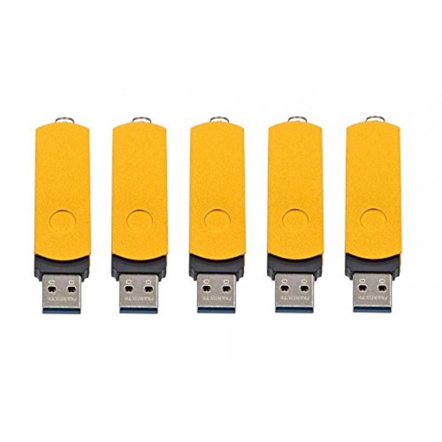 全国送料無料 パソコン ストレージ FEBNISCTE 5 パック ユーロ スイベル USB3.0 フラッシュ メモリ ドライブ