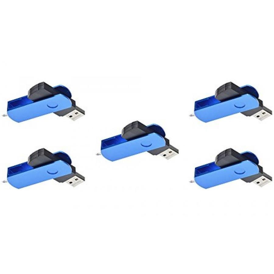 全国送料無料 パソコン ストレージ FEBNISCTE 5 パック ユーロ スイベル USB3.0 フラッシュ メモリ ドライブ