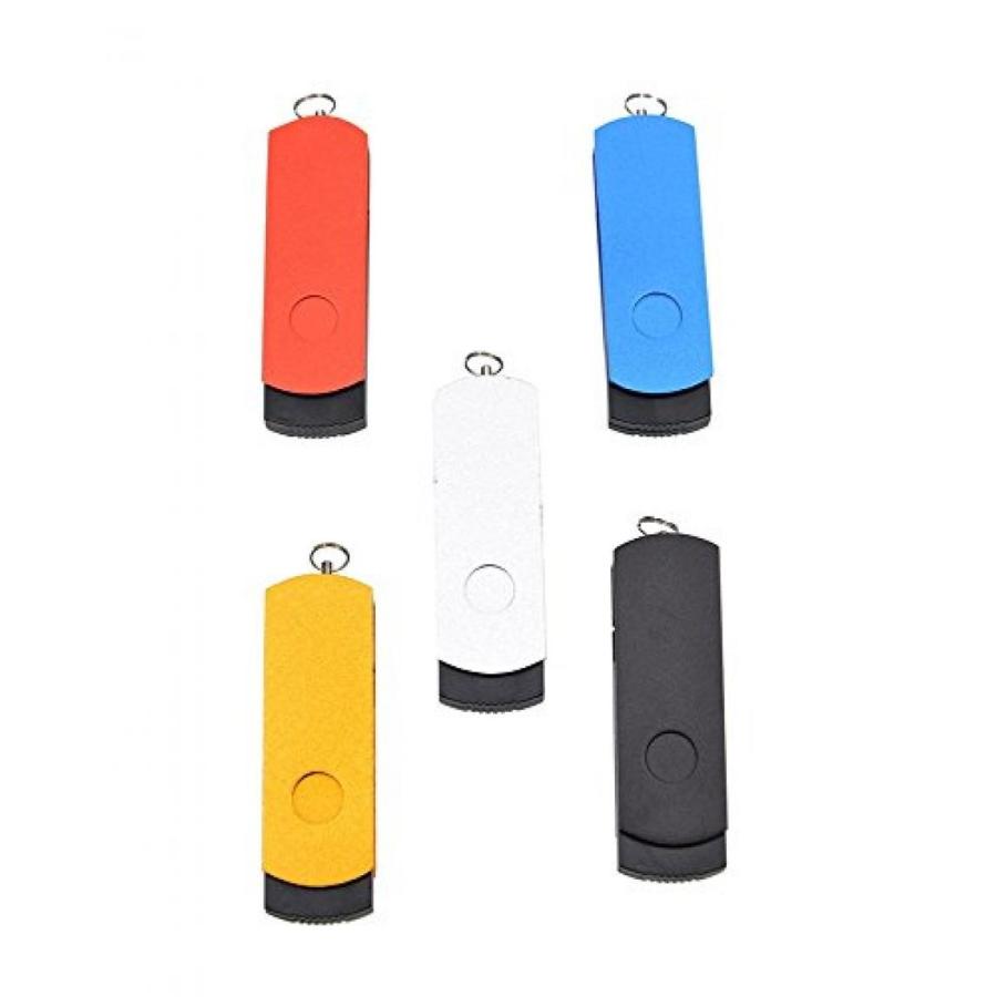 全国送料無料 パソコン ストレージ FEBNISCTE 5 パック ユーロ スイベル USB3.0 フラッシュ メモリ ドライブ