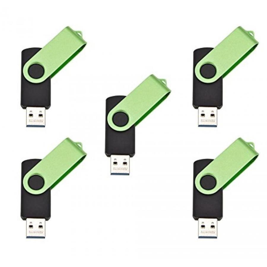 全国送料無料 パソコン ストレージ FEBNISCTE 5 点セット回転カラフルな USB3.0 8 ギガバイト 16 ギガバイト 32 ギガバイト 64 GB フラッシュ ドライブ
