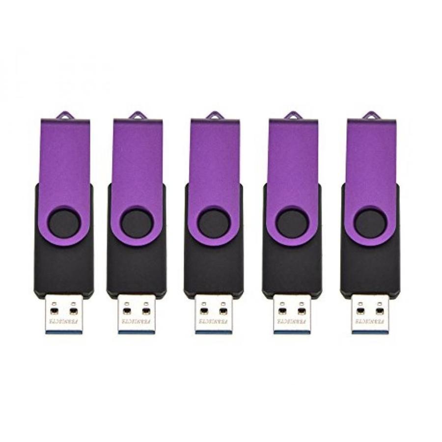 全国送料無料 パソコン ストレージ FEBNISCTE 5 点セット回転カラフルな USB3.0 8 ギガバイト 16 ギガバイト 32 ギガバイト 64 GB フラッシュ ドライブ