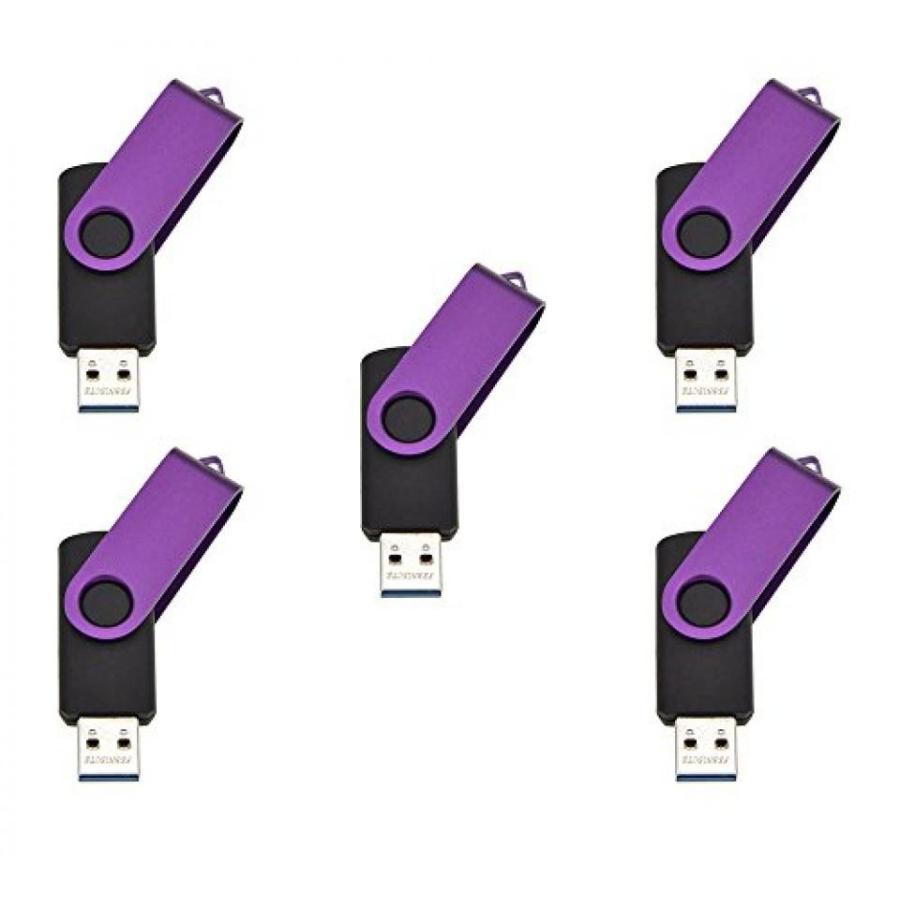 全国送料無料 パソコン ストレージ FEBNISCTE 5 点セット回転カラフルな USB3.0 8 ギガバイト 16 ギガバイト 32 ギガバイト 64 GB フラッシュ ドライブ