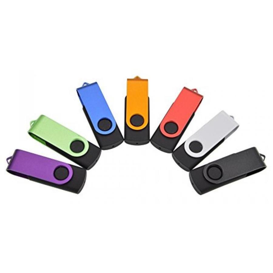 全国送料無料 パソコン ストレージ FEBNISCTE 5 点セット回転カラフルな USB3.0 8 ギガバイト 16 ギガバイト 32 ギガバイト 64 GB フラッシュ ドライブ