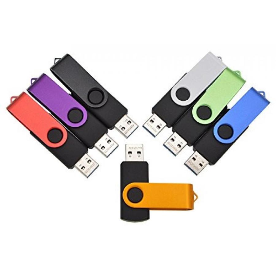 全国送料無料 パソコン ストレージ FEBNISCTE 5 点セット回転カラフルな USB3.0 8 ギガバイト 16 ギガバイト 32 ギガバイト 64 GB フラッシュ ドライブ