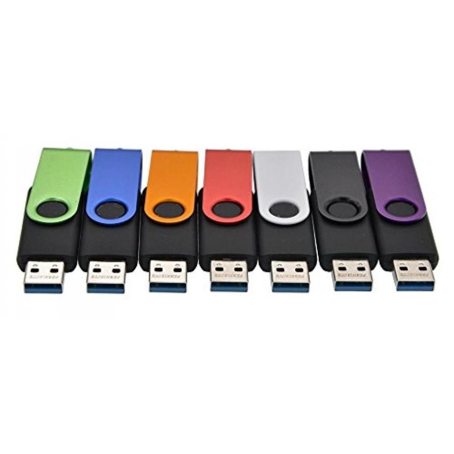 全国送料無料 パソコン ストレージ FEBNISCTE 5 点セット回転カラフルな USB3.0 8 ギガバイト 16 ギガバイト 32 ギガバイト 64 GB フラッシュ ドライブ