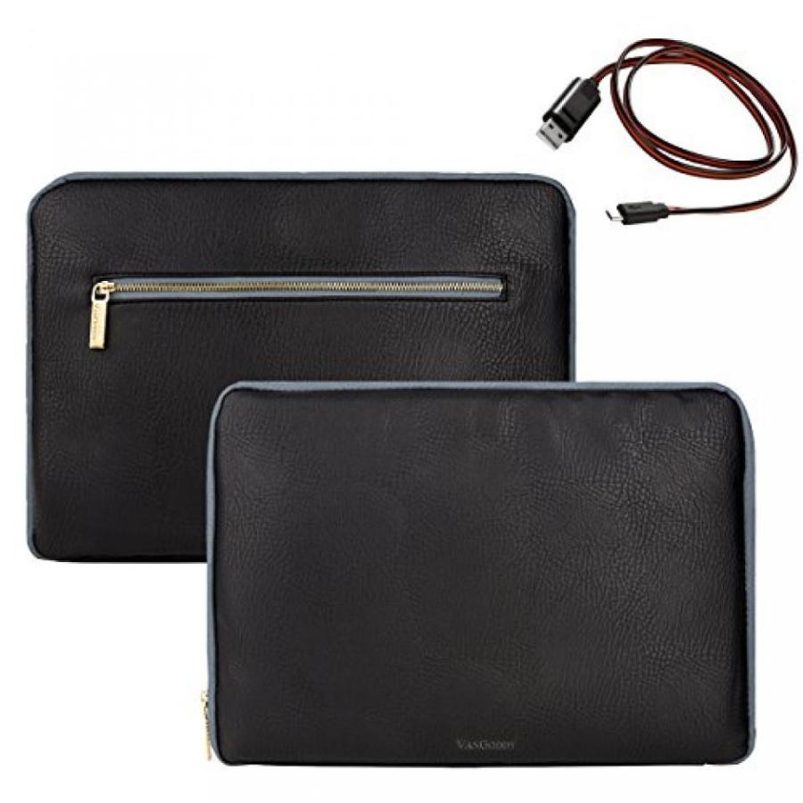 全国送料無料 パソコン ストレージ Irista 15 インチ ヘビーデューティ PU 革スリーブ HP 羨望 x2/x2 を分割/ x2/13 のパビリオン x2 13.3タブレット + USB