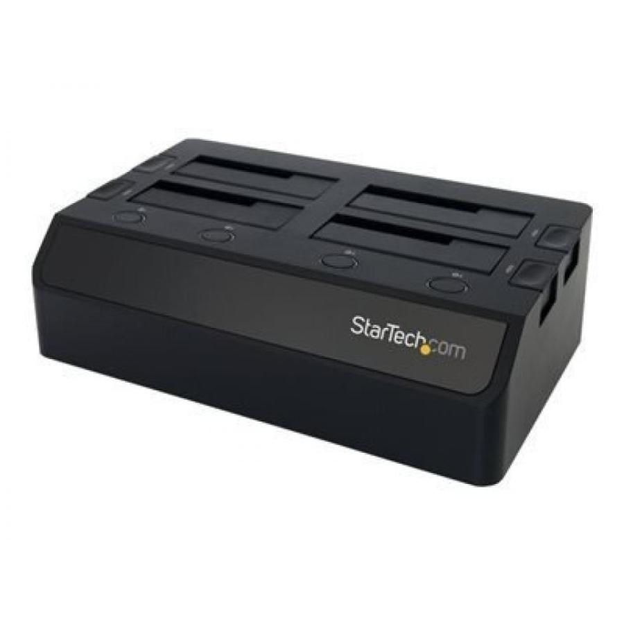 全国送料無料 パソコン PC SSD ソリッドステートドライブ Startech.Com Usb 3.0-4 ベイ Sata 6 gbps ハード ドライブ ドッキング ステーション ワット/Uasp ・
