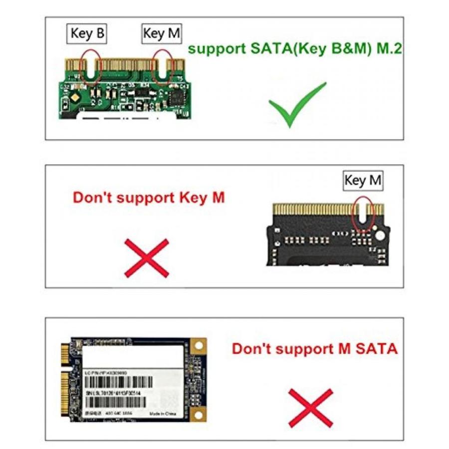 全国送料無料 パソコン PC SSD ソリッドステートドライブ Dshot CNC アルミニウム M.2(NGFF) USB 3.1 (10 gbps) 外部ケース - M2 SSD SATA タイプ B B + M