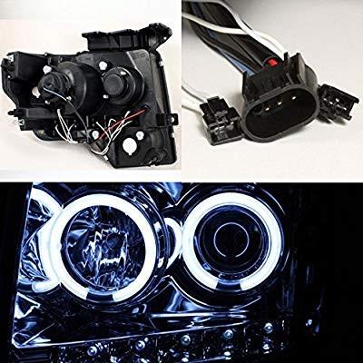 Jblヒビノ正規品 フォードf150 F150ピックアップ黒煙ccflヘイローledプロジェクターヘッドライトフロントランプ交換のために For Ford F150 F Fender新製品 車 バイク 自転車 自動車 Wedding Dress Preservation Net