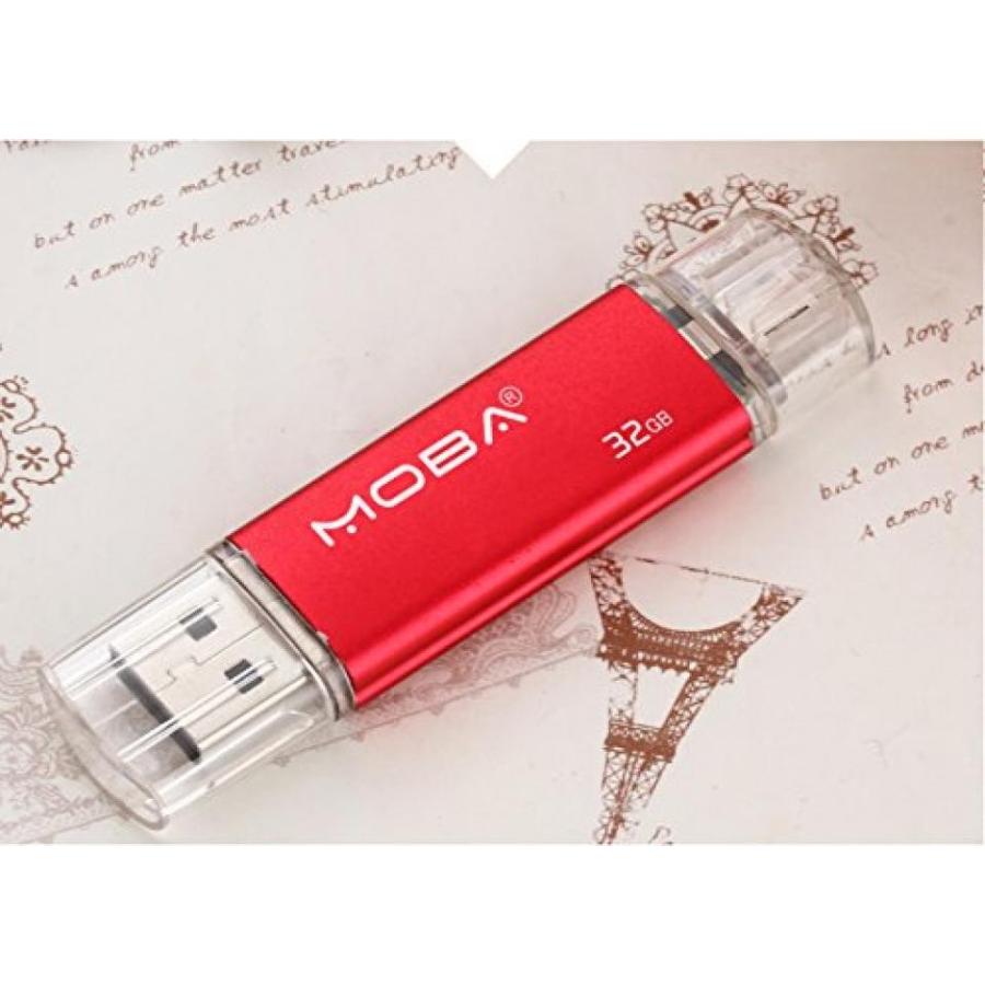 全国送料無料 パソコン ストレージ 近くには Aller 32 GB デュアル USB フラッシュ ドライブ U ディスク - 赤