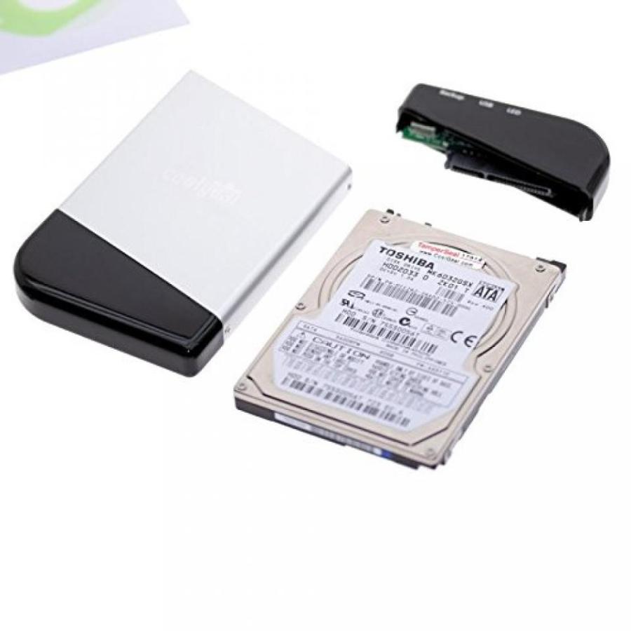 全国送料無料 パソコン ストレージ :Coolgear 2.5sata USB の 2.0 アルミニウム外部エンクロージャ I および SATA II ドライブ