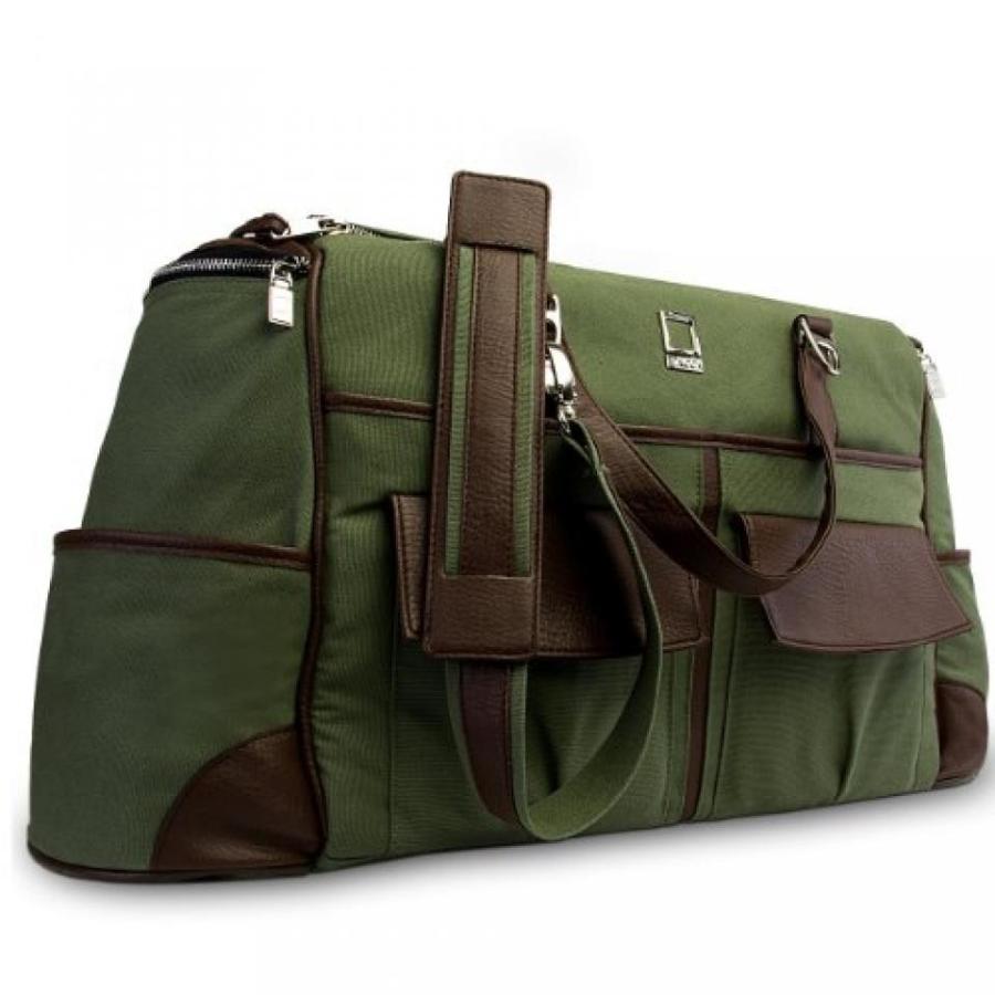 全国送料無料 パソコン ストレージ Dell Inspiron 15 5000 7000 3000 15.6-インチのラップトップ ノートブック グリーンの防水キャンバス革トラベル ダッフル