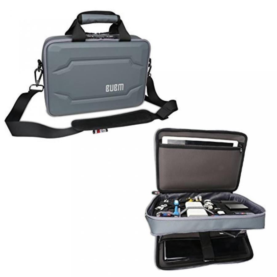 全国送料無料 パソコン ストレージ BUBM 二重層ラップトップ袋電子アクセサリースタイリッシュ大容量のトラベル オーガナイザー ケース保持最大 11