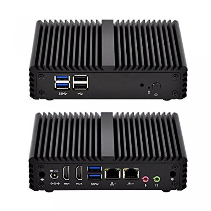全国送料無料 パソコン PC SSD ソリッドステートドライブ Hd ビデオ Qotom Q150S S07 インテル Celeron N3150 クアッドコア デュアル Lan6Usb とミニ Pc (8 Gb