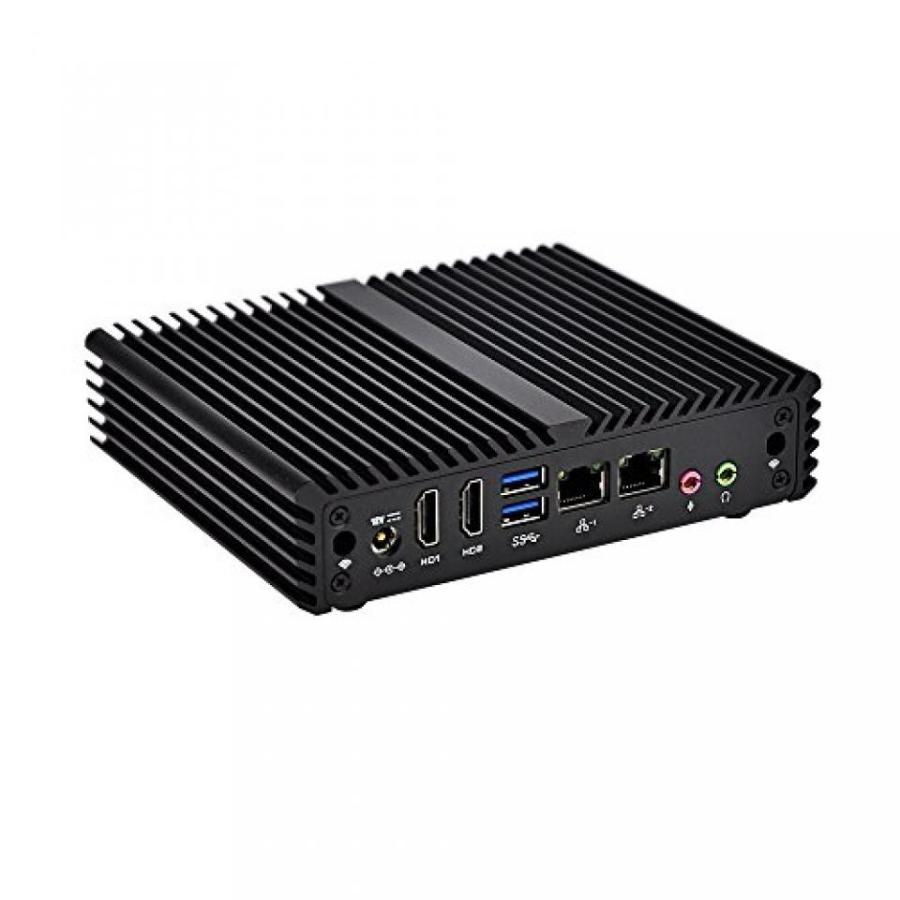 全国送料無料 パソコン PC SSD ソリッドステートドライブ Hd ビデオ Qotom Q150S S07 インテル Celeron N3150 クアッドコア デュアル Lan6Usb とミニ Pc (8 Gb