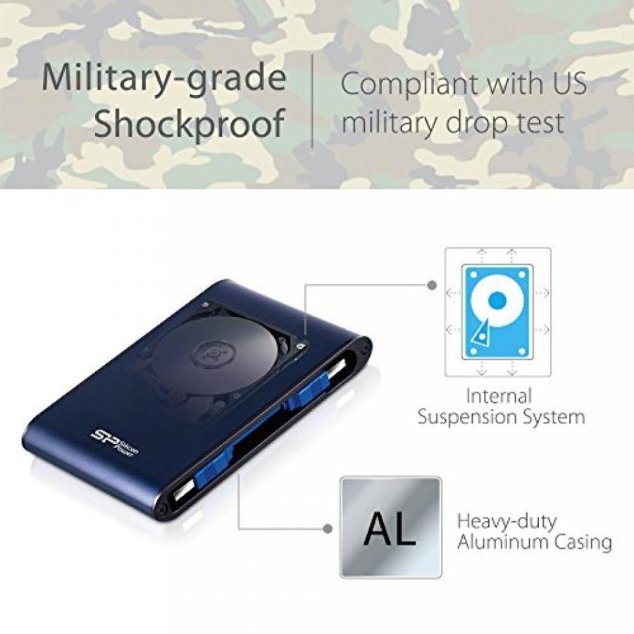 全国送料無料 パソコン ストレージ シリコン パワー 1 TB PS4 Xbox 対応タイプ C USB 3.0 頑丈な A80 軍用耐震性/IPX7 防水/防塵/耐圧 2.5 インチ_4